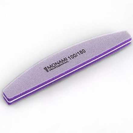 Monami Баф для ногтей лодка сиреневый, 100/180гр