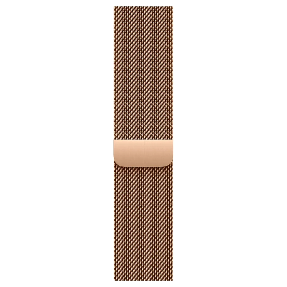 Умные часы Apple Watch Series 10 GPS + Cellular, 46mm, Gold Titanium Case with Milanese Loop, Gold S/M