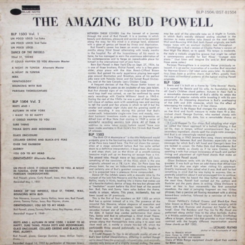 Комплект / Bud Powell: The Amazing Bud Powell, Volume 1 and 2 (2LP)