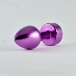 Ювелирная анальная втулка "Rosebud Aluminium" (голубой)