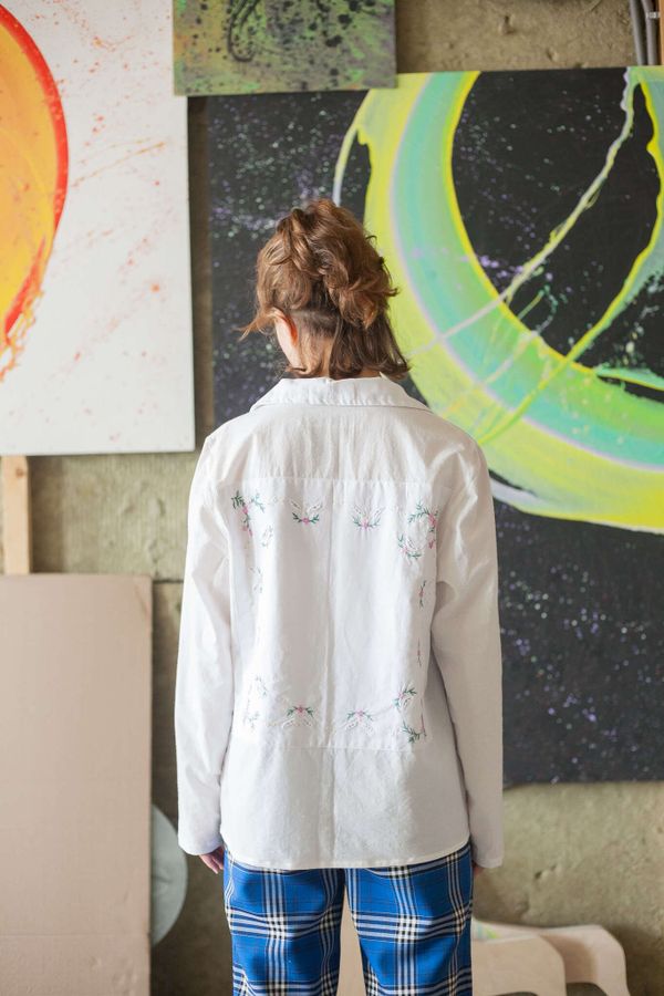 Рубашка Embroidered Flowers 2 - фото 2