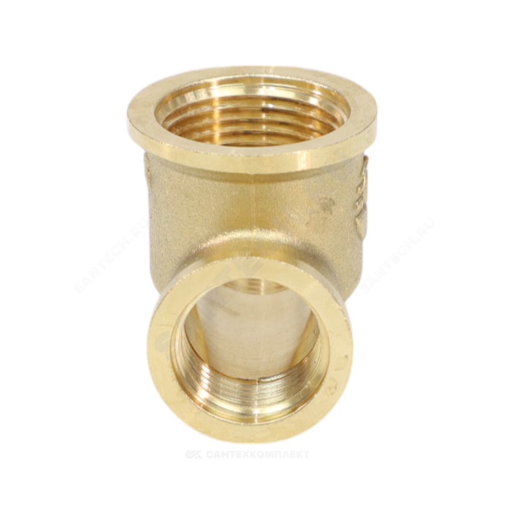 Тройник латунь переходной Ду 15х20х15 (1/2"х3/4"х1/2") ВР VALFEX VF.750.L.012.034.012