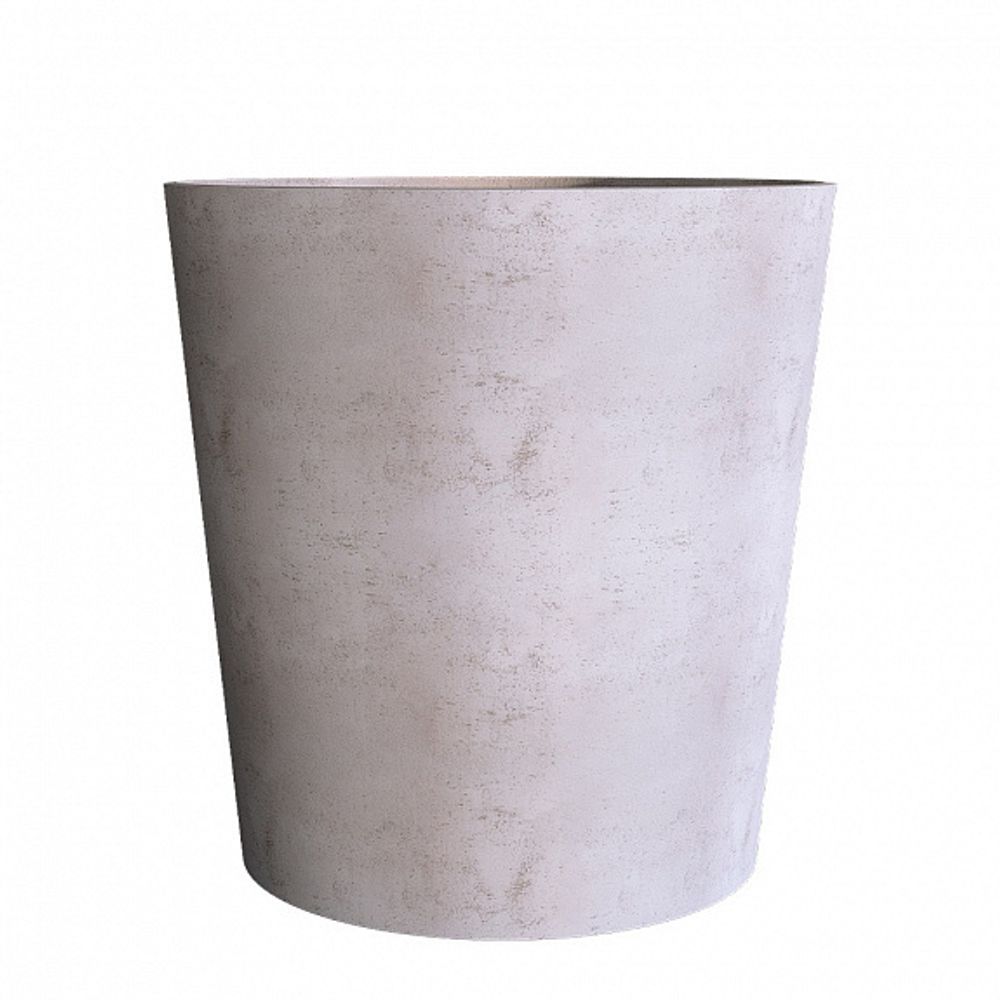 Кашпо CRATER CONCRETE WHITE D100 H110