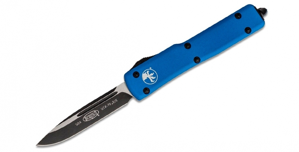 Фронтальный нож Microtech 148-1BL UTX-70 Black Выкидной