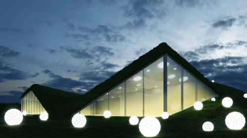 Шар Berkano Asteri 60 Snow White Light