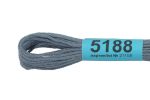 Мулине Gamma 100% хлопок, цв.5188 серый, 24 мотка по 8 метров