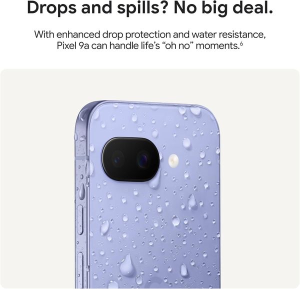 Смартфон Google Pixel 9a 8/128 ГБ Фиолетовый | Iris (USA, Global)
