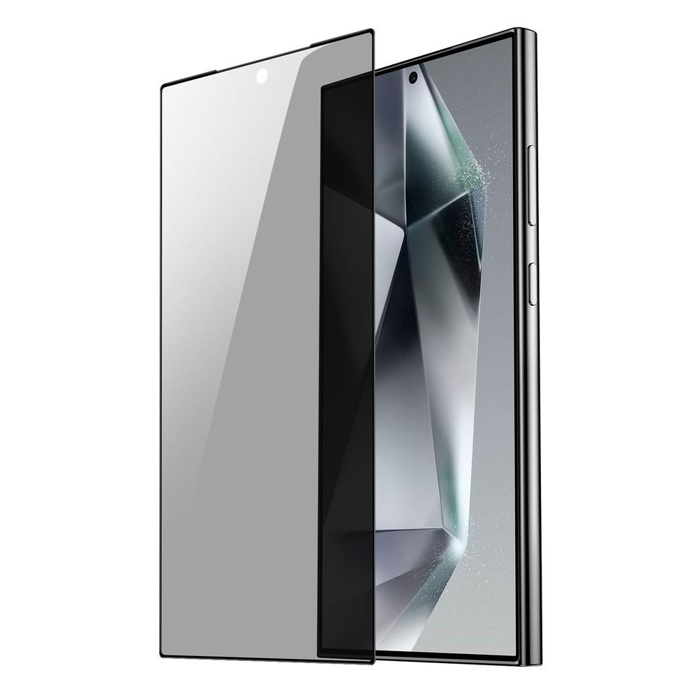 Стекло "Антишпион" от Dux Ducis для смартфона Samsung Galaxy S24 Ultra, серия PRIVACY-S Full Screen Glass