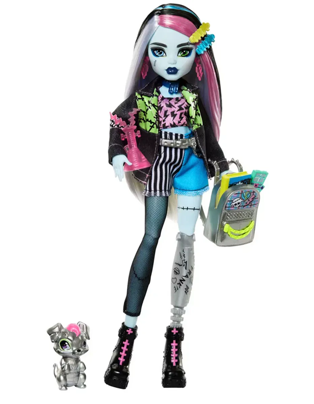 Кукла Монстер Хай Фрэнки Штайн 3 поколение | Monster High Frankie Stein Core Doll HXH73 g3 Шарнирная кукла-персонаж (6+)