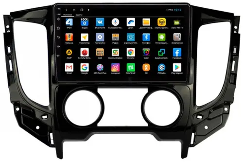 Магнитола для Mitsubishi L200 2015-2024 (кондиционер), FIAT Fullback - Parafar PF168XHD на Android 13, CarPlay, 4G SIM-слот