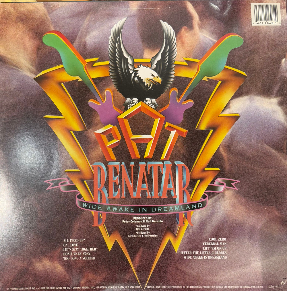 Виниловая пластинка Pat Benatar ‎– Wide Awake In Dreamland LP