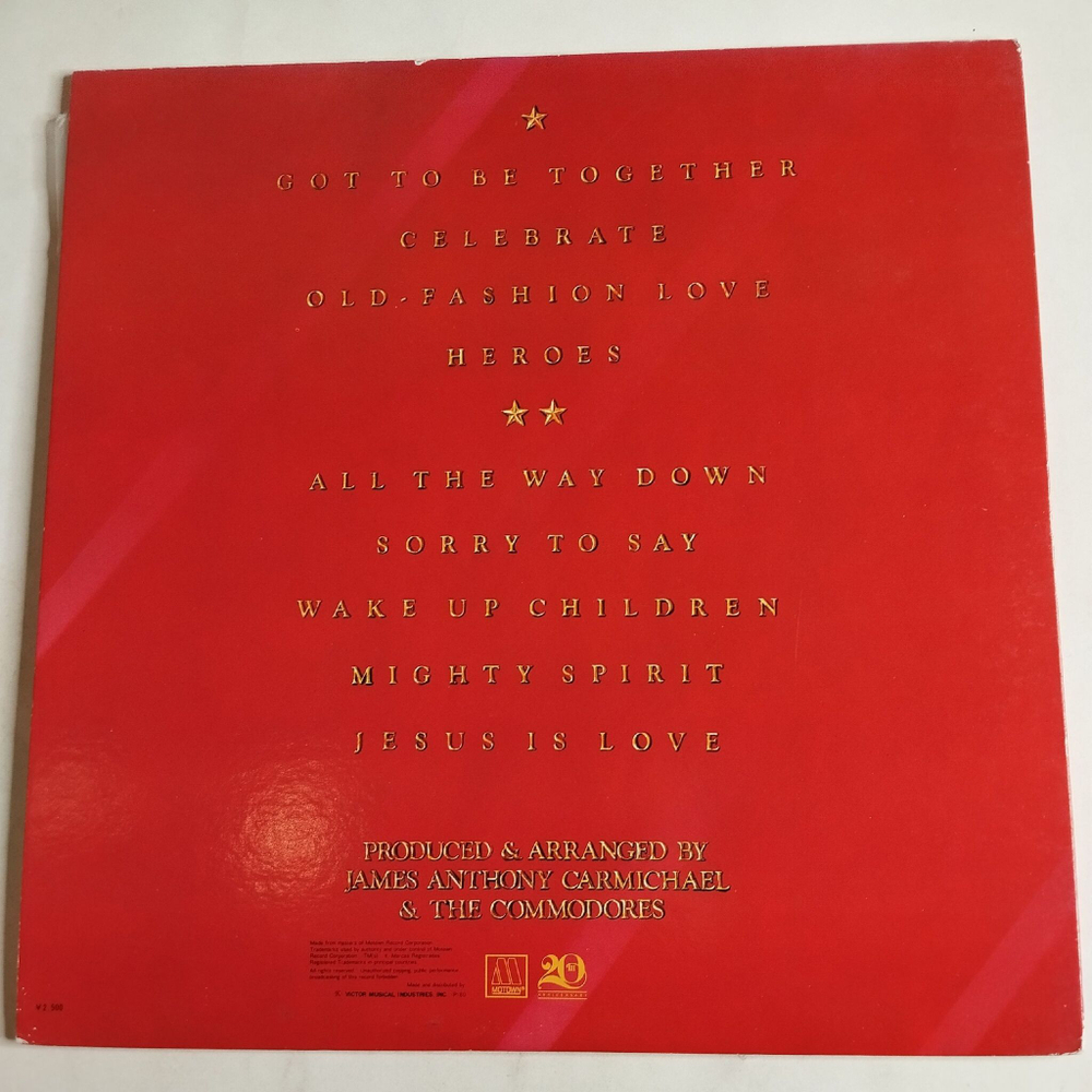 Винтажная виниловая пластинка LP Commodores Heroes (Japan 1980) (Obi)