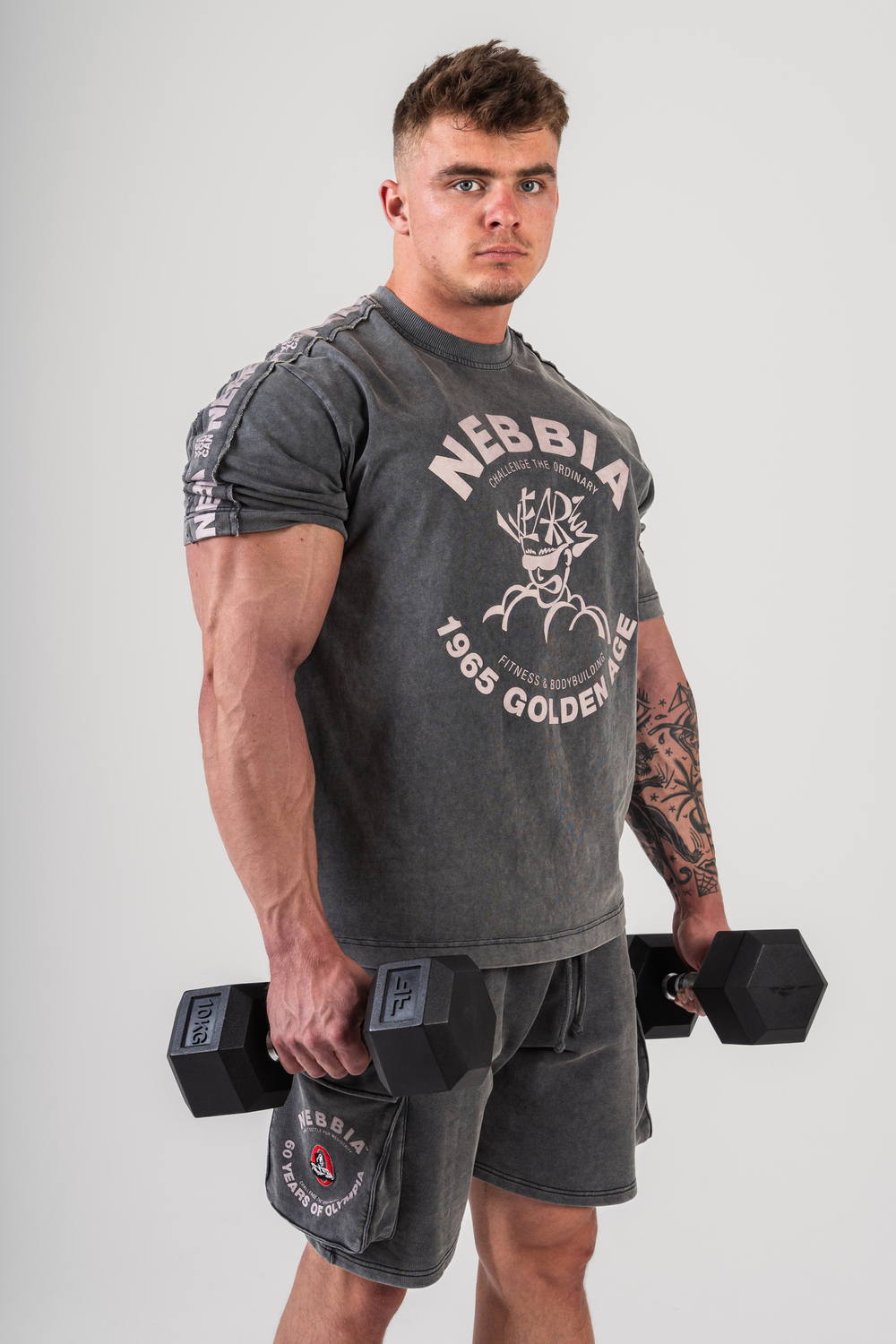 Футболка Washed Oversized T-Shirt GOLDEN AGE 790 Серая