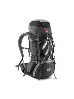 Рюкзак туристический Naturehike 70 л, черно-серый