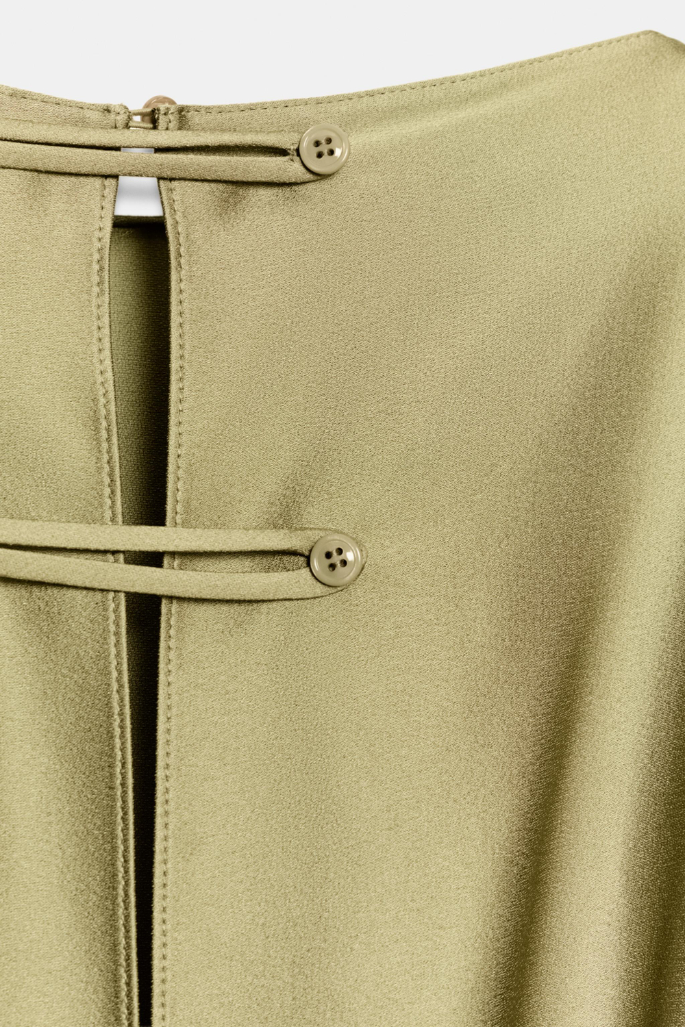 АТЛАСНОЕ ПЛАТЬЕ МИДИ — ZW COLLECTION — ZARA