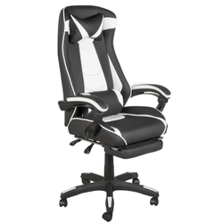 Кресло RT-6056 black white/MF-6056 black white