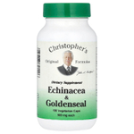Christopher's Original Formulas, эхинацея и желтокорень, 100 вегетарианских капсул