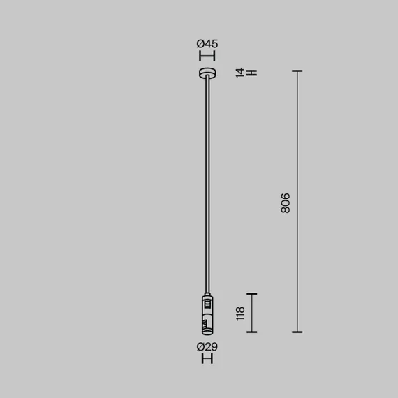 Крепление потолочное Accessories for tracks Flarity TRA159C-D1-B Maytoni