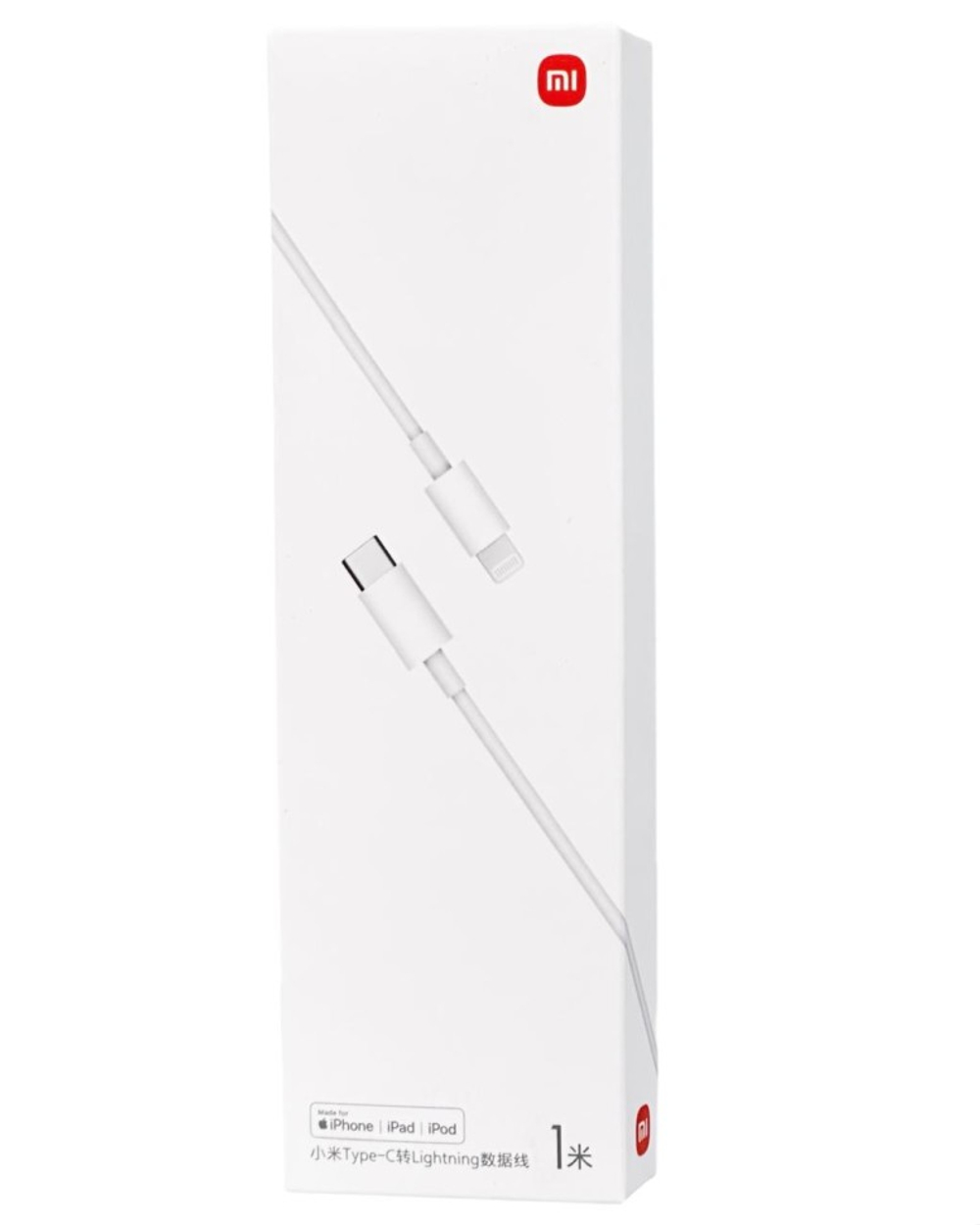 Usb Кабель-зарядка Xiaomi Type-C на Lightning 1м CTL01ZMC белый