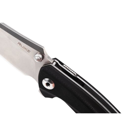 Складной нож Ruike P155-B черный c клинком из стали Sandvik™ 14C28N, рукоять G10