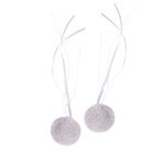 Помпоны декоративные кролик, 2 шт, 02 серый, Gamma POFM-03