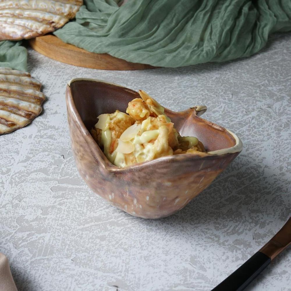 Салатник 100 мл 13*13 см h8,5 см емкость для закусок Pearl Shell Frutti di Mare P.L. [1]