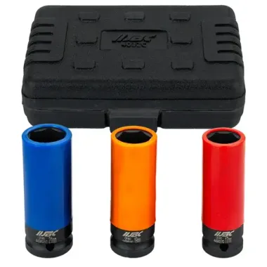 Головки ударные тонкостенные, набор 3пр., 1/2''(6гр.) JBC JBC-4032C