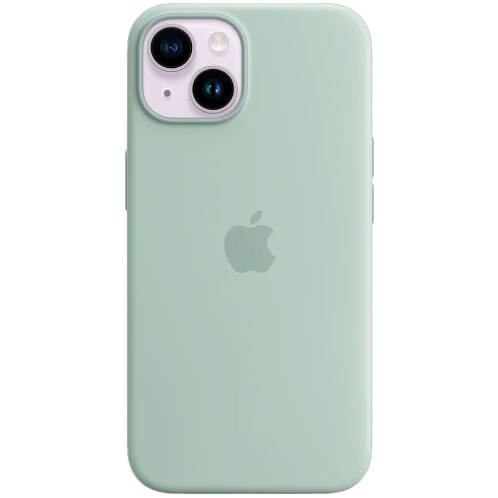 Силиконовый чехол с поддержкой MagSafe Apple Silicone Case для iPhone 14, Succulent (Агава)