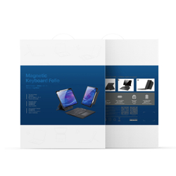 Защитный чехол подставка с клавиатурой (RUS) от Dux Ducis для Xiaomi Pad 7 и 7 Pro, серия DK Series Keyboard, русская клавиатура с подсветкой