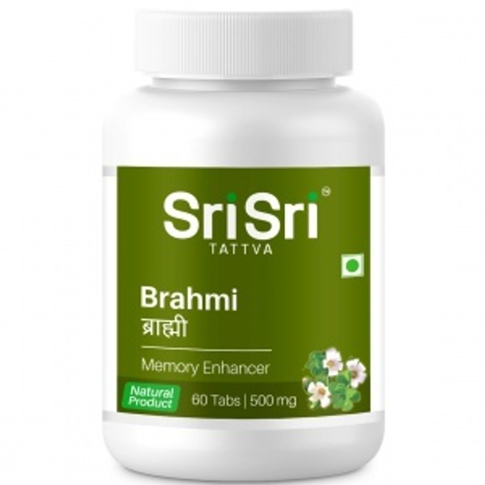 Sri Sri Brahmi Брами мозговой тоник, 60 таб