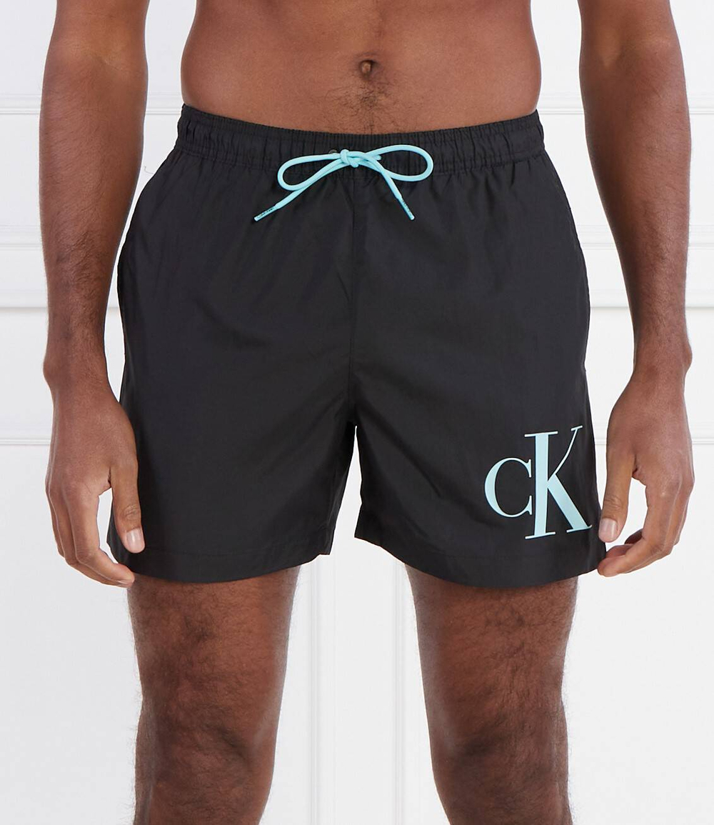 Шорты для плавания Calvin Klein Swimwear - черный(KM0KM01003)