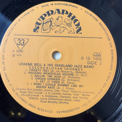 Винтажная виниловая пластинка LP Graeme Bell and His Dixieland Jazz Band Czechoslovak Journey (Чехословакия 1974)