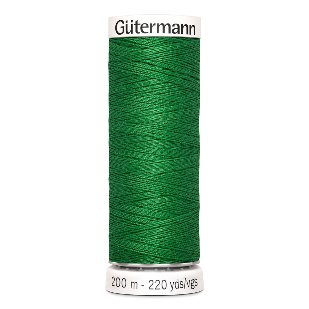 01 Нить Sew-All 100/200 м для всех материалов, 100% полиэстер Gutermann 748277 (396 ярко-зеленый)