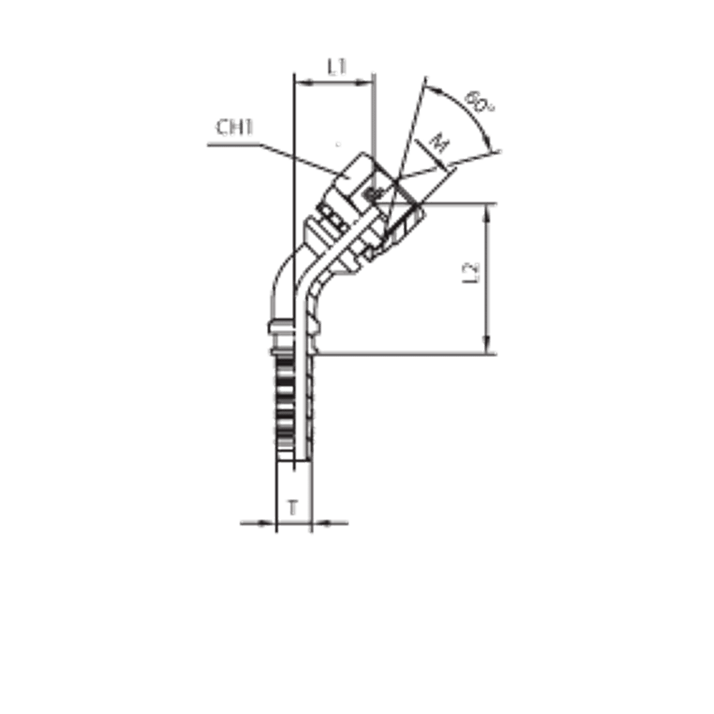 Фитинг DN 10 DKM (Г) 16x1.5 (45)