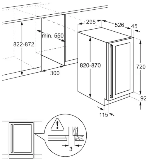 Встраиваемый винный шкаф Electrolux ERW 0673 AOA