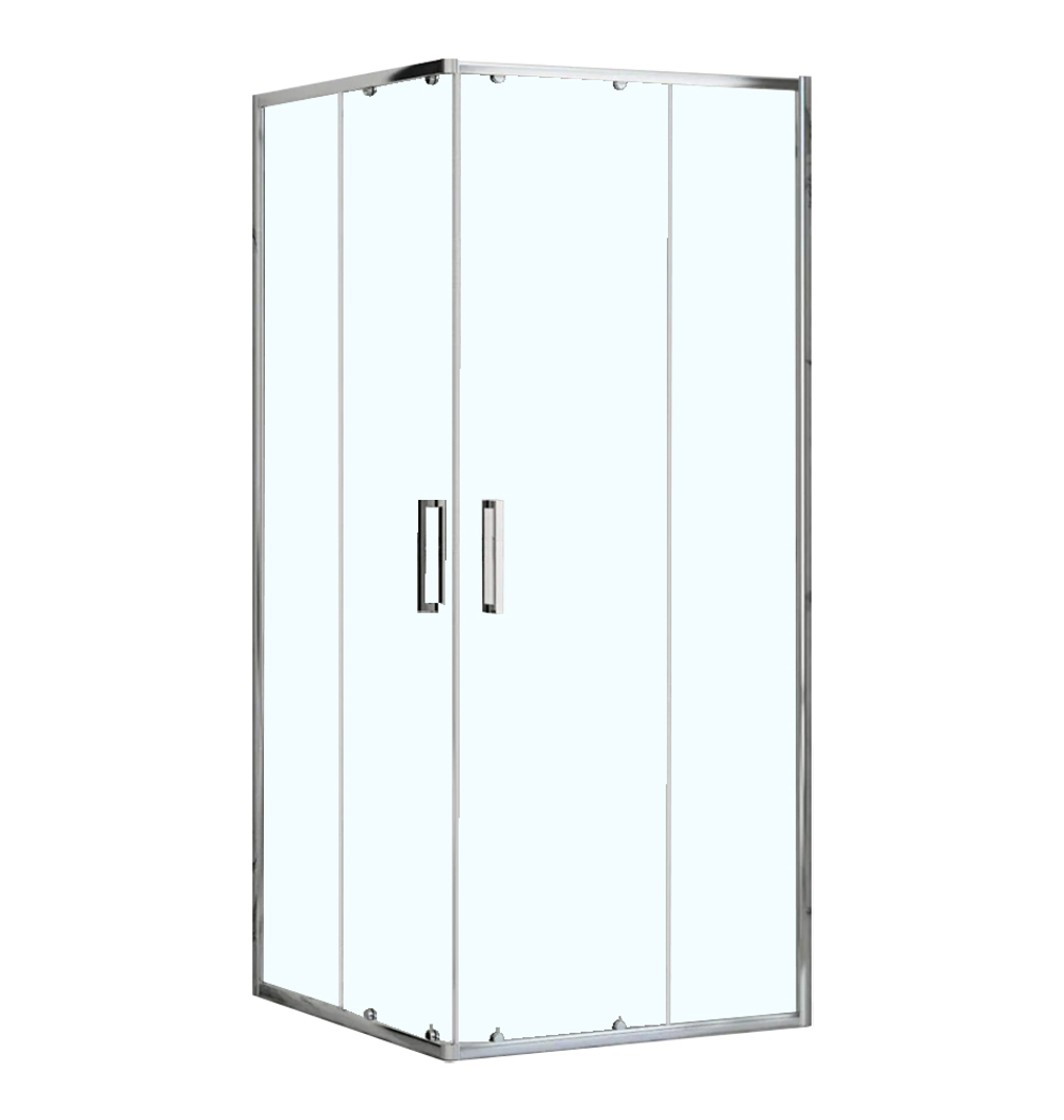 Душ ограждение Loranto NEO 100x100x190 прозрач стекло 5 мм,серебро, без поддона   822116