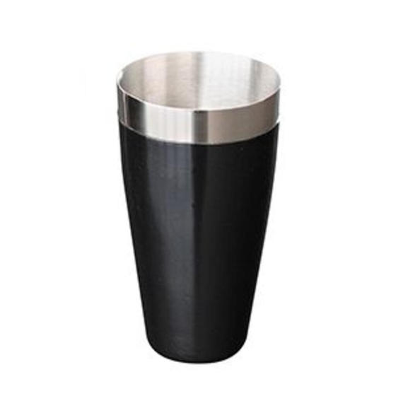 Стакан для шейкера 0,7 л. нерж. с винил. покрытием черный P.L. - BarWare