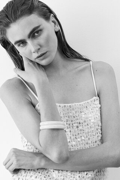 Сетчатый топ с пайетками - H&M