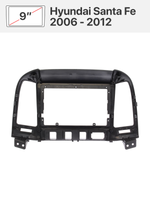 Переходная рамка 9" и комплект проводов для Hyundai Santa Fe 2006 - 2012