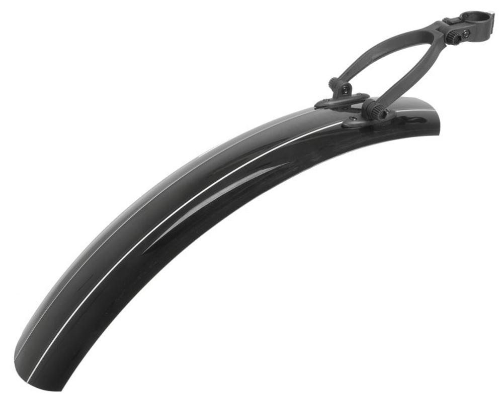 Крылья металлопластик для FAT, BIKMEN SP-151 чёрные 26"х 115мм,  переднее (170+250)мм, заднее 600мм,