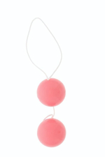 Розовые вагинальные шарики Vibratone DUO-BALLS (Цвет: розовый)