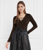 Боди GUESS - коричневый(W2BP64 KBEL2)