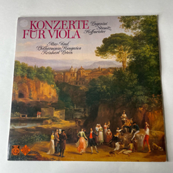 Винтажная виниловая пластинка LP Сборник Классической Музыки, Paganini, Stamitz, Hoffmeister, Atar Arad, Reinhard Peters, Konzerte Fur Viola Концерты для Скрипки (Германия 1976)