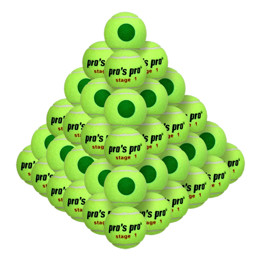 Juniorskie pilki tenisowe Pro's Pro Stage 1 with green point 60B