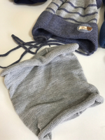 Шапка вязаная со снудом "Bear"