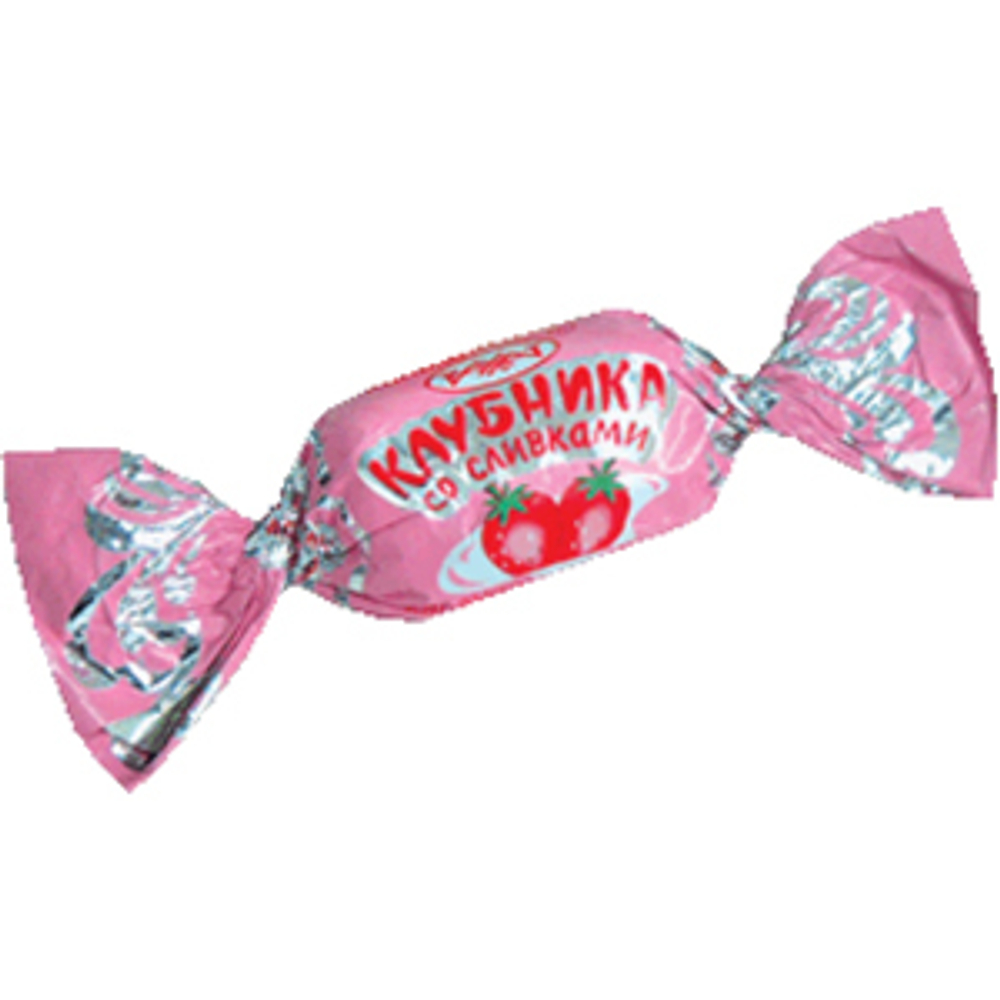 Карамель Рахат "Клубника" со сливками" весовая
