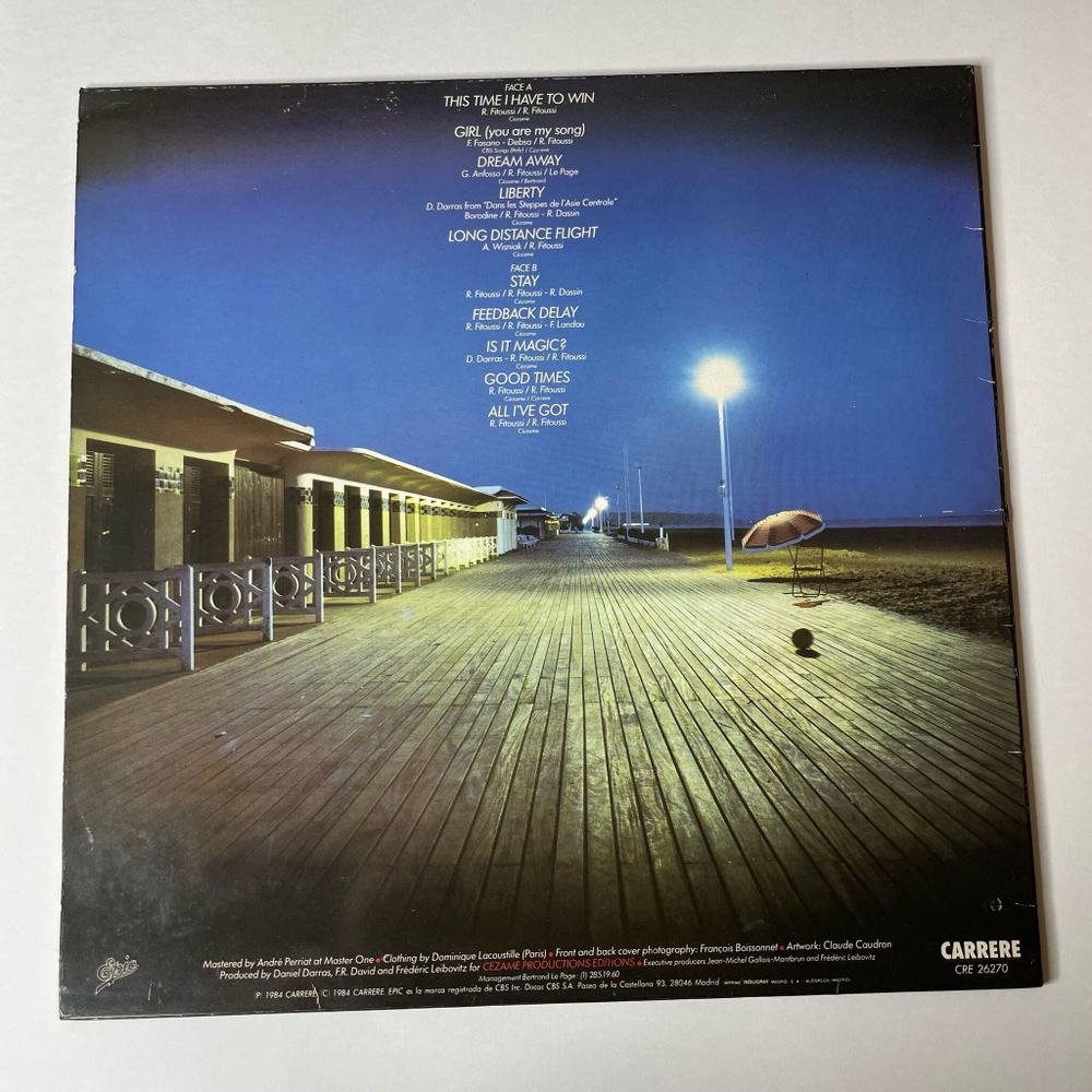 Винтажная виниловая пластинка LP F.R. David Long Distance Flight (Spain 1984)