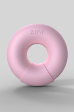 Розовый многофункциональный вибратор DONUT STRAWBERRY
