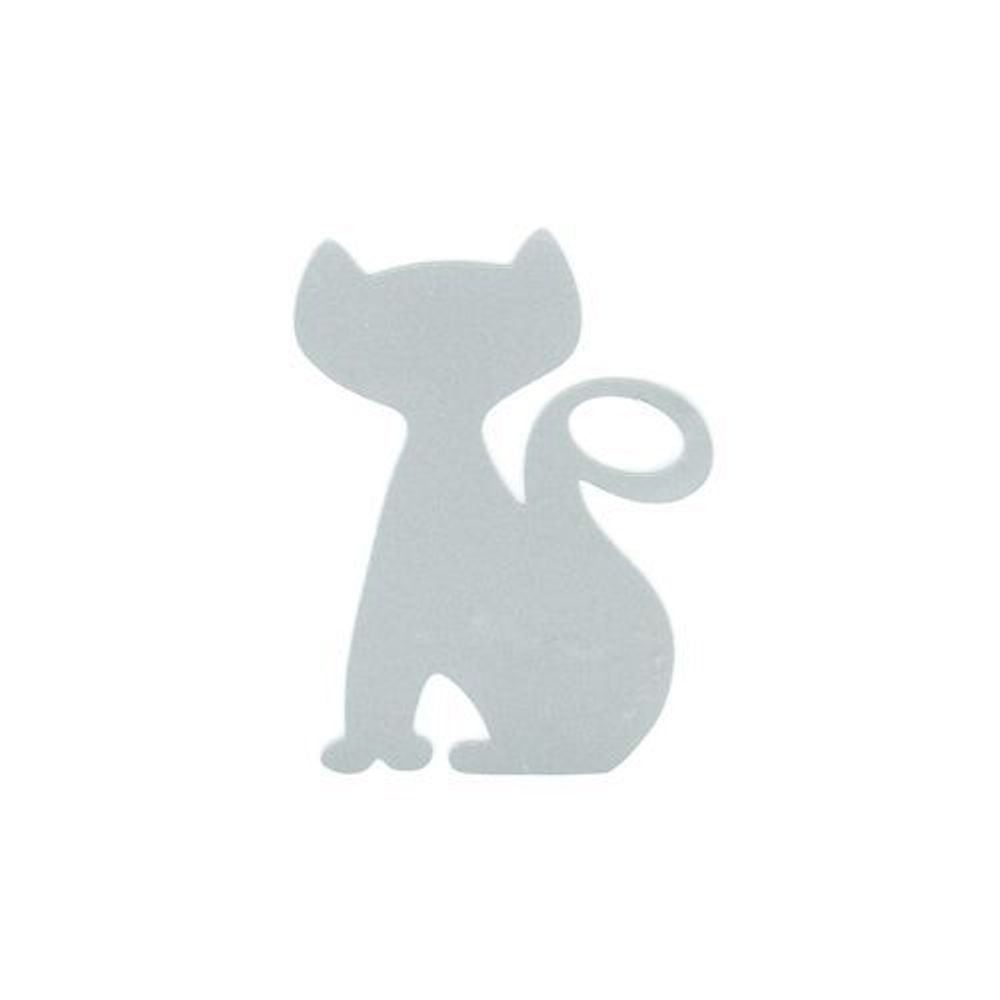Наклейка на одежду светоотражающая "Кот"