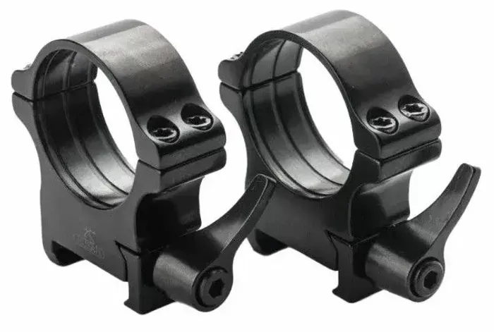 Кольца Rusan быстросъемные Picatinny на 30мм H10 рычажные (050P-30-10-R)